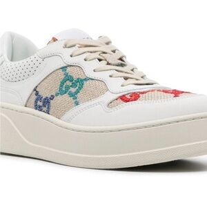 New in box Authentic Gucci Women’s  Multicolor GG Canvas Sneakers Women 11